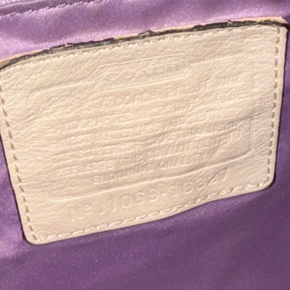 Coach Signature 16327 Mia Maggie Inlaid C Hobo Patchwork Leather Tan Brown - Picture 9 of 11